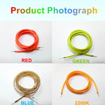 filament flexible néon led couleur rouge vert bleu blanc chaud clips fixation