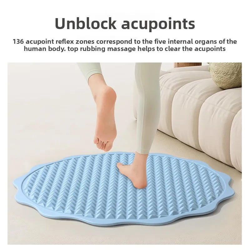 tapis massage triangles relief couleurs bleu rose vert moderne ergonomique antidérapant pvc