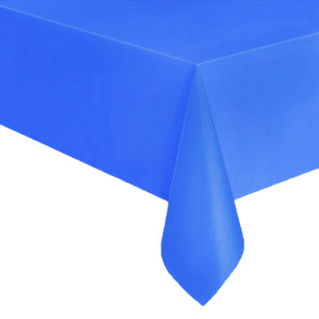 nappe table jetable rectangulaire grande décoration fête anniversaire mariage couleur unie moderne plastique