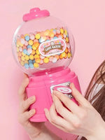 distributeur bonbons transparent classique rose jaune vert bleu noir blanc vintage