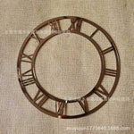 cadre montre classique numéros romains bleu argent or noir acrylique mur carrelage moderne decoration
