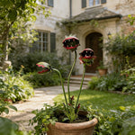 plantes artificielles fleurs dents feuilles vert rouge moderne designextérieur jardin festival