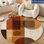 tapis moderne antidérapant polypropylène géométrique bleu marron vert chambre salon enfants