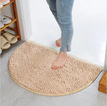 tapis solide polyester antidérapant moderne rose violet marron gris clair salon chambre