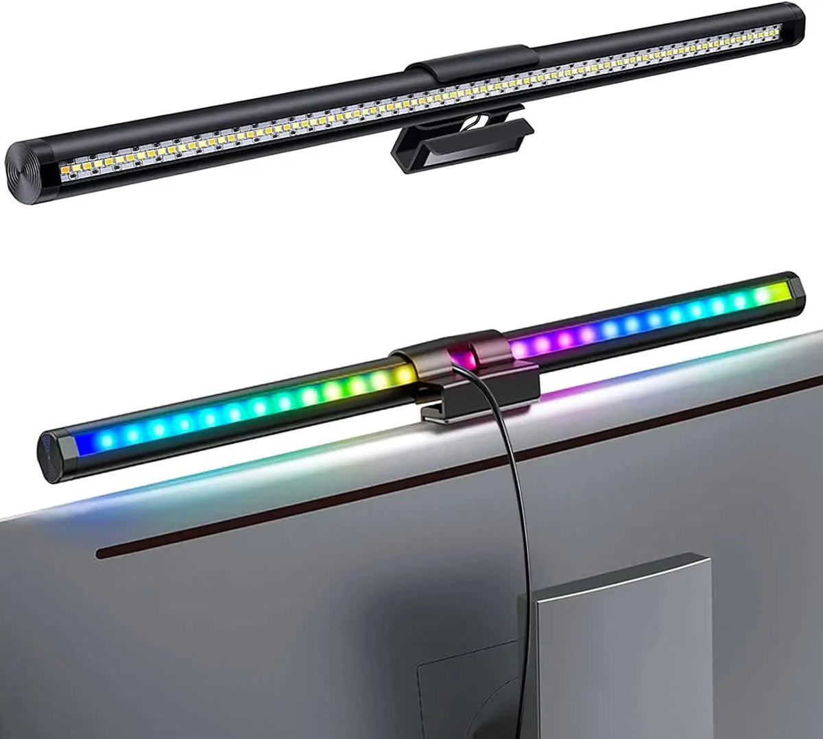 lampe led noir moderne télécommande éclairage rgb variable
