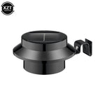 lampe solaire murale clips noir blanc panneaux solaires intégrés veilleuse extérieure moderne imperméable