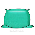 tapis sol protection jardin vert turquoise 50x50cm imperméable pliable utilitaire fonctionnel okolets coins