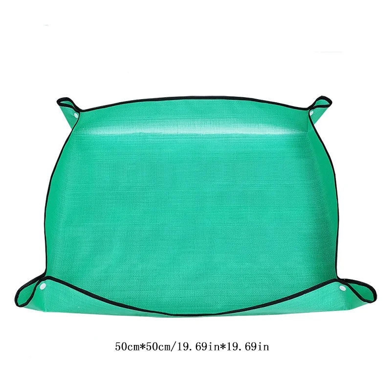 tapis sol protection jardin vert turquoise 50x50cm imperméable pliable utilitaire fonctionnel okolets coins