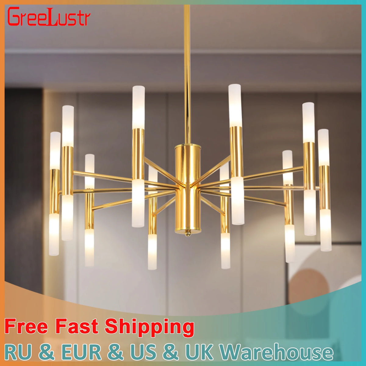 lampe suspendue or moderne abat jour transparent scandinave interrupteur bouton lumière led