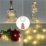 décoration festive guirlande lumineuse bois cordon marron clair conique simple rustique 10pcs
