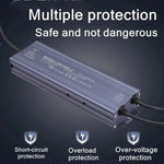 driver led étanche gris métallisé alimentation secteur 12v 24v éclairage extérieur