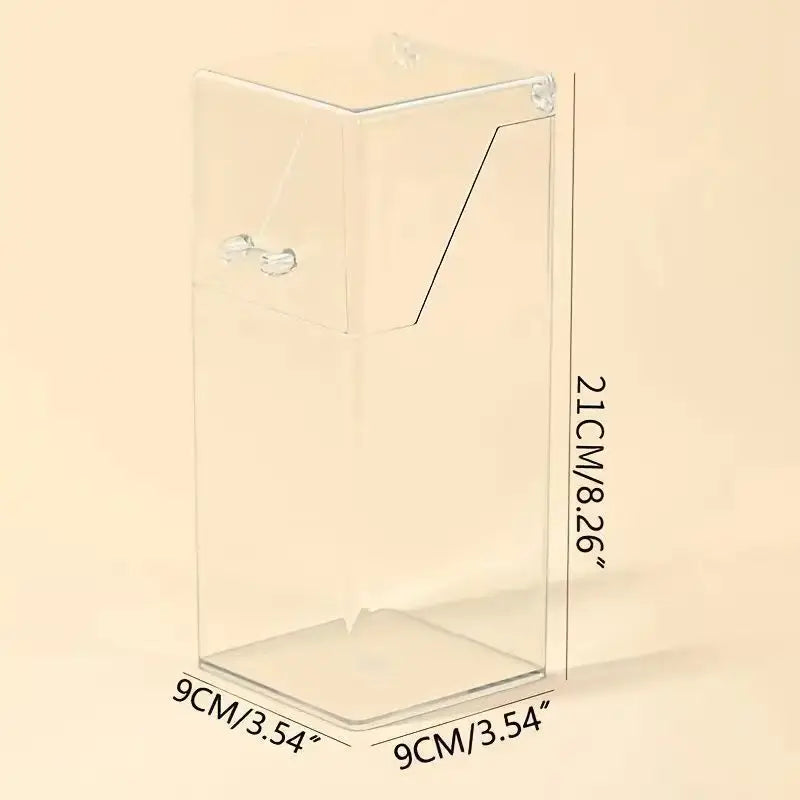 boîte pinceaux transparente réutilisable acrylique décoratives moderne adhésif multifonctionnelle organisatrice brosse maquillage
