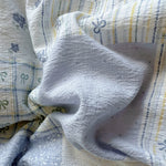 Comparaison des tailles disponibles pour la housse de couette bleue