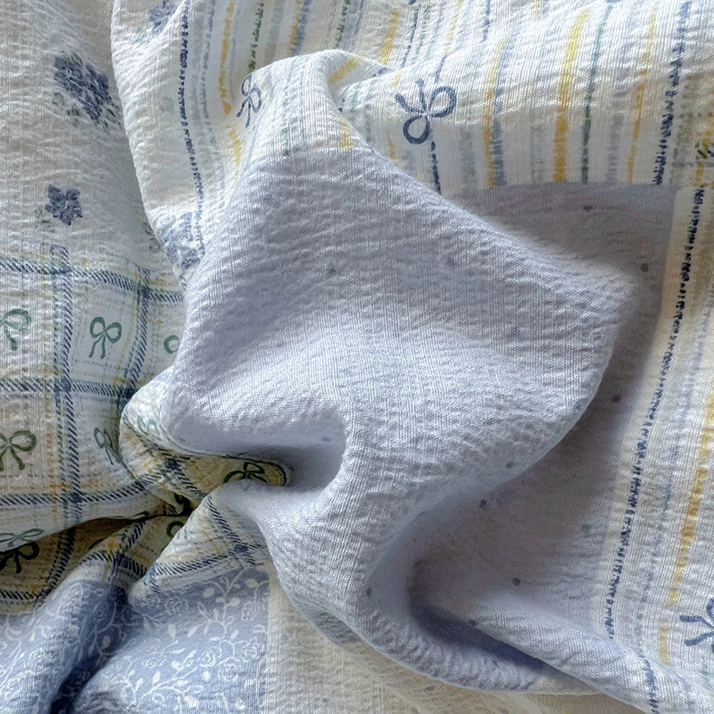 Comparaison des tailles disponibles pour la housse de couette bleue