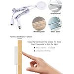 ruban led blanc moderne minimaliste interrupteur tactile adaptateur secteur clips fixation