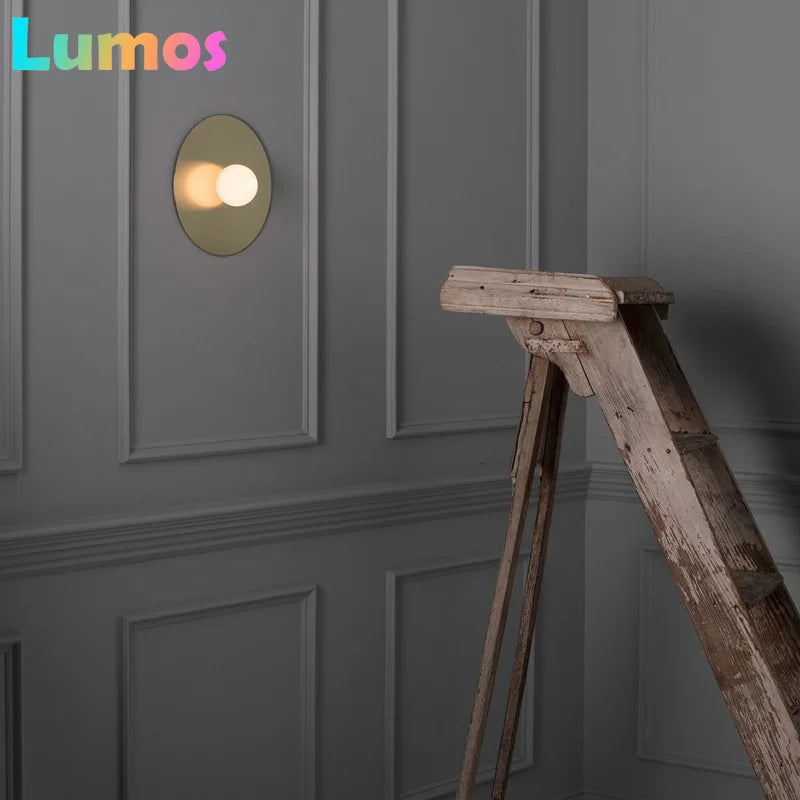 applique murale moderne dorée led fixée mur 30cm lumière froide chaude économieénergie