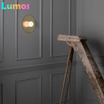 applique murale moderne dorée led fixée mur 30cm lumière froide chaude économieénergie