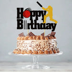 décoration gâteau lettres sports icônes happy birthday musique fête pique