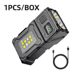 lampe torche rechargeable usb led aimant noir moderne 10w 800 lumens portative camping