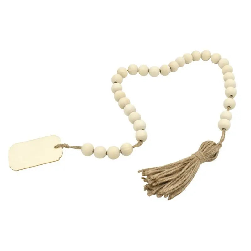 bracelet blanches minimaliste bois étiquette pompon chambre enfant amour pastoral