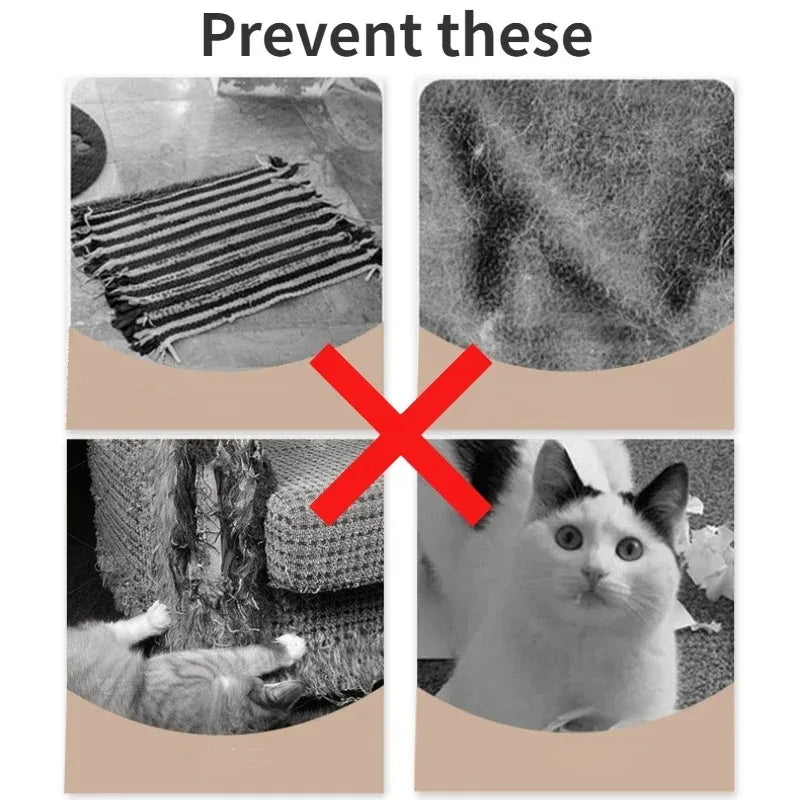 protecteur meubles chat texture rugueuse adhésif nylon vert clair moderne fixe inclusion film
