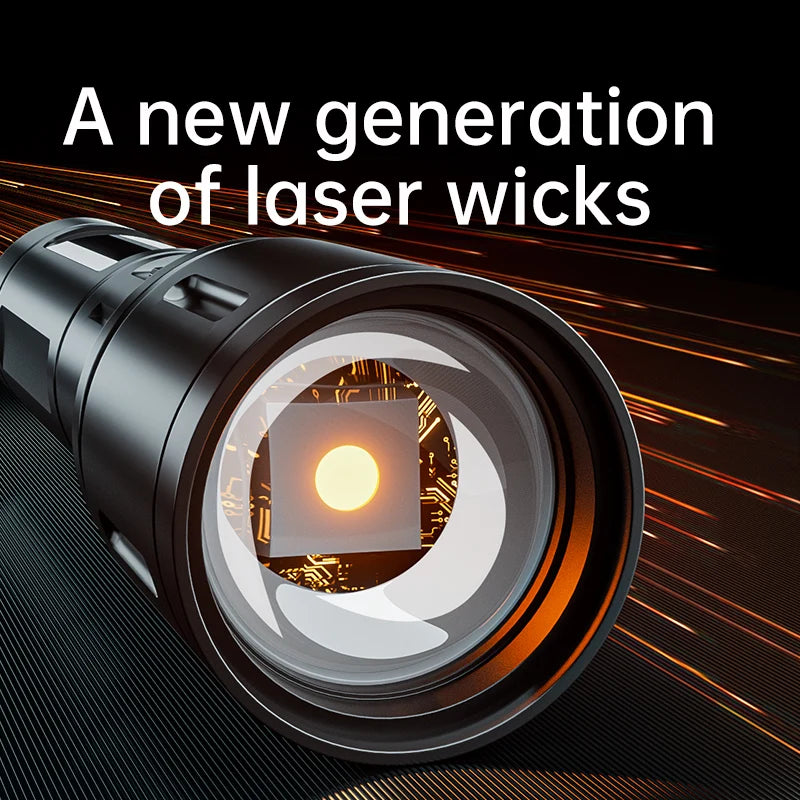 lampe torche led rechargeable zoomable 1200 lumens 10w 3h 8h 100 200mètres camping