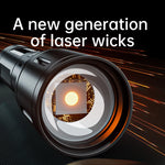lampe torche led rechargeable zoomable 1200 lumens 10w 3h 8h 100 200mètres camping