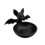 support bijoux noir chauve souris sculpté moderne rangement articulé ornement décoration Halloween