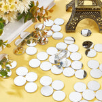 miroirs autocollants muraux argentés formes géométriques modernes décoration intérieure bricolage DIY 100 pièces transparents