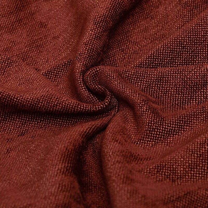 taies d'oreiller carrées modernes couleurs marron rose beige franges coton polyester