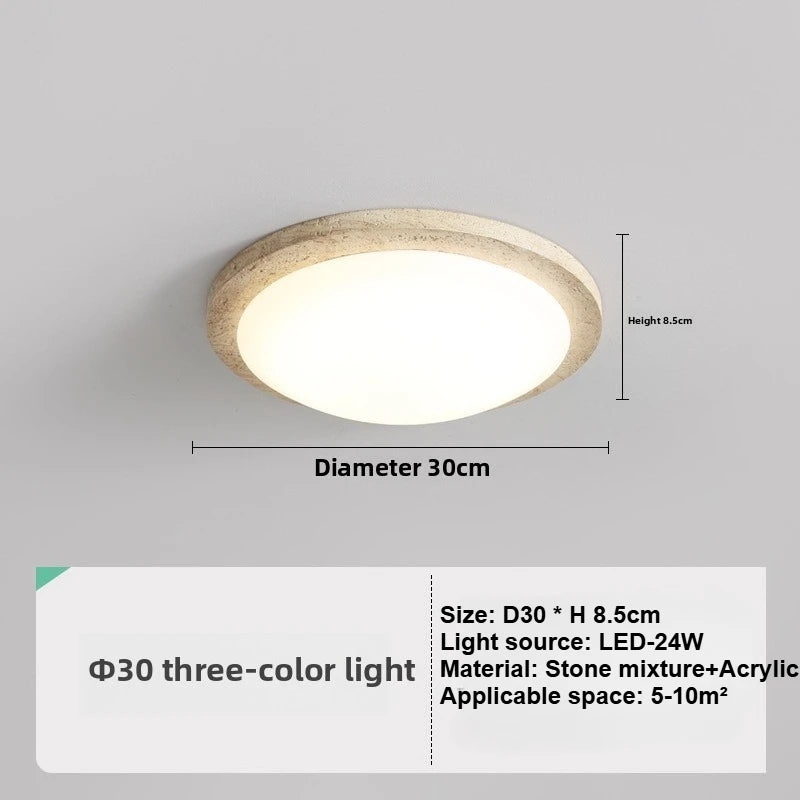 plafonnier led moderne minimaliste beige gris fixé surface tactile