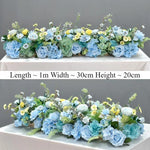 guirlande florale artificielle romantique mariage décoration intérieure blanc violet bleu orangé