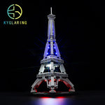 réduit tour eiffel briques lumineuses led gris bleu rouge blanc architecture construction