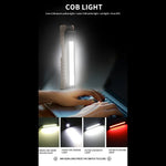 lampe travail multifonction rechargeable usb modes lumière blanche rouge jaune sécurité