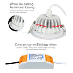 spot led moderne blanc encastrable ip54 télécommande 2700k 6500k 500lm 30m