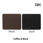 tapis cuir marron noir gris reversible impermeable resistant huile moderne minimaliste
