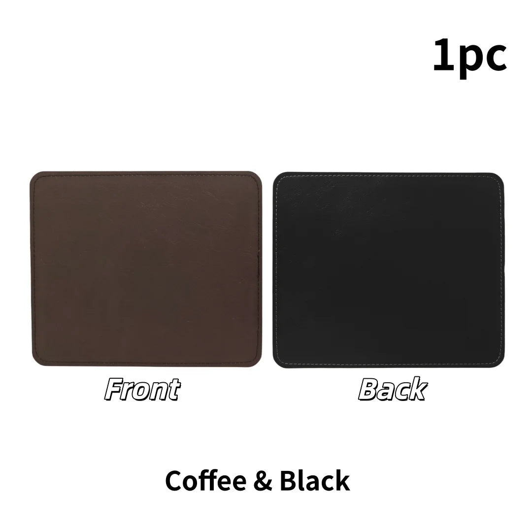 tapis cuir marron noir gris reversible impermeable resistant huile moderne minimaliste