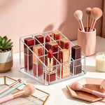 boîte rangement cosmétiques transparentes moderne compartiments plastique réutilisable maquillage maison