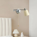 applique murale moderne bras articulé éclairage led blanc crème argenté chambre salon