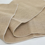 table fête tissu polyester rustique motif solide couleur beige marron noël saint valentin nouvel