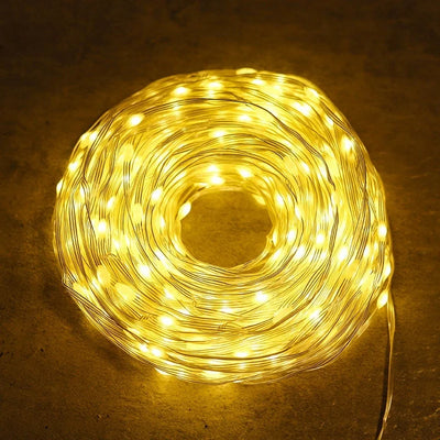 Guirlande lumineuse LED 100 mètres blanc chaud extérieur