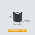 lampes murales led modernes noires 2w 4w blanc chaud froid éclairage intérieur extérieur ip65