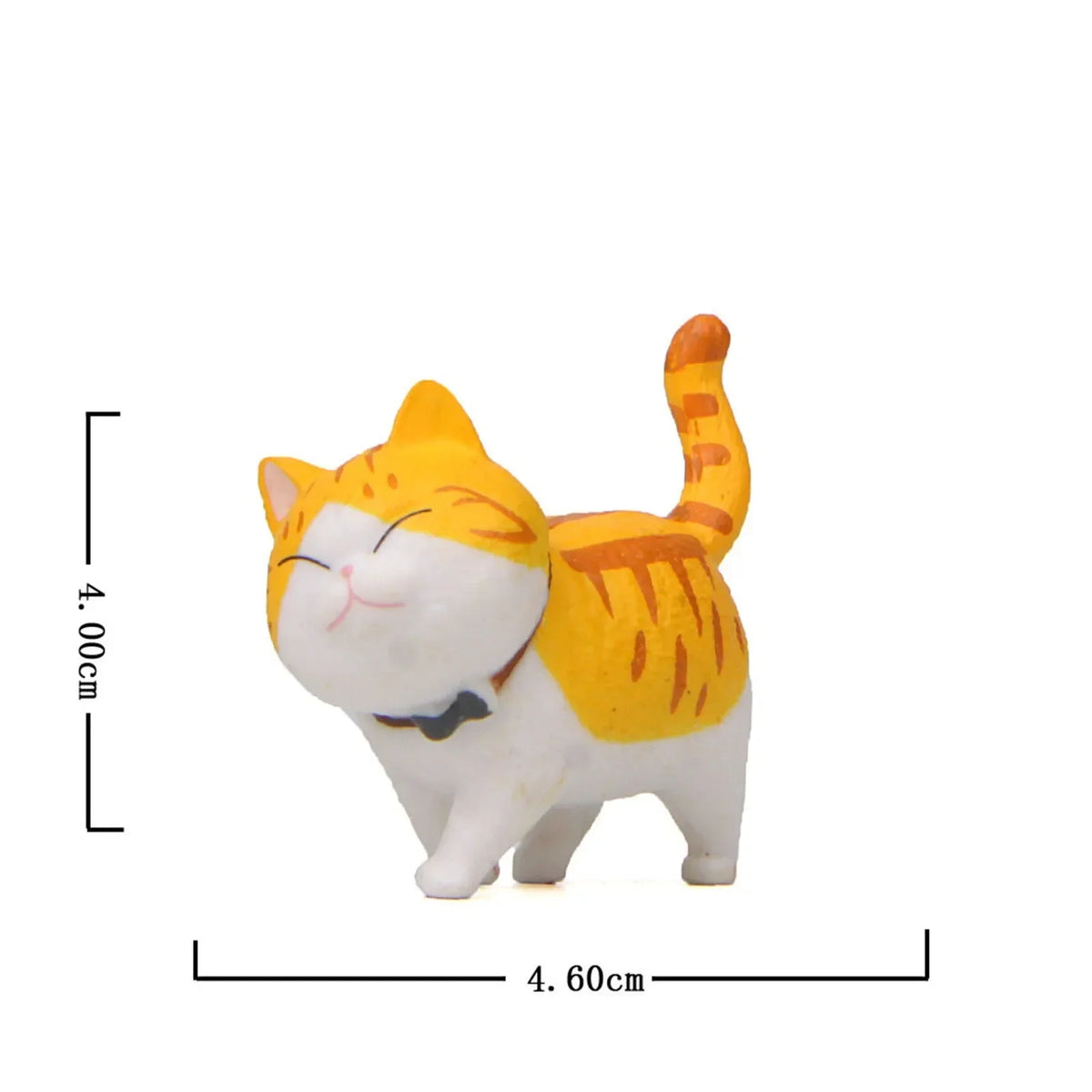 figurines chats cartoon mignon colliers gris noir blanc orange bébé animaux