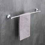 porte serviettes mural chrome vis fixations moderne salle bains accessoire métal lisse