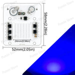 ampoule led cob 50w 3000k 4000k 6500k blanc orange jaune vert bleu rouge circuits