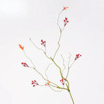 bouquet artificiel feuilles baies branches orange rouge vert naturel intérieur décoration maison