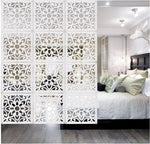 paravent cloison décorative motif floral semi transparent moderne ethnique pièces accrochables chambre salon