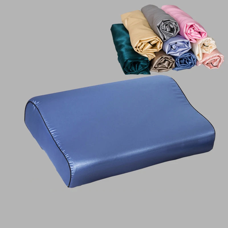 taies d'oreiller soie uni moderne respectueux environnement zip beige blanc rose clair vert foncé