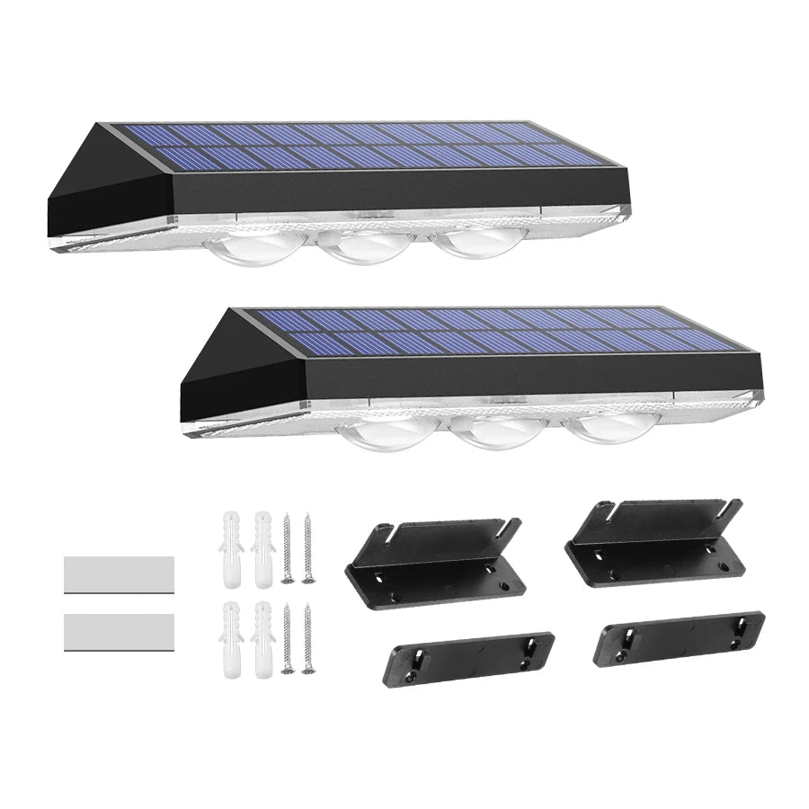 spots lumineux solaires multicolores ip65 adhésifs led modernes rouge vert bleu jaune