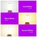 ampoules led e14 e27 carrés dorés fond blanc moderne blanc chaud doré